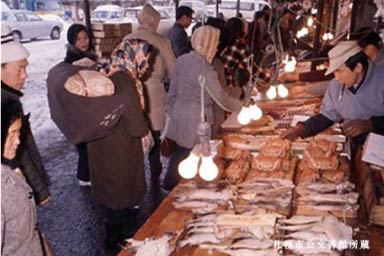 Old Photo of Nijo Fish Market