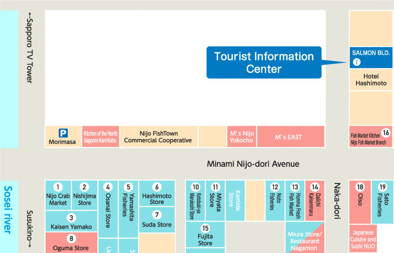 map of Tourist Information Center
